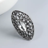 horse eye zircon smudge ring womens ring micro set zircon leaf rings party fashion women jewelry give girlfriend a gift