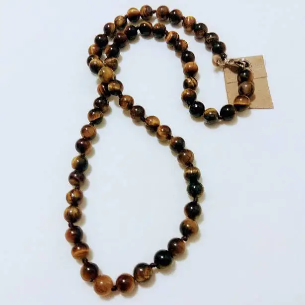 Бусы из тигрового глаза 48 см |