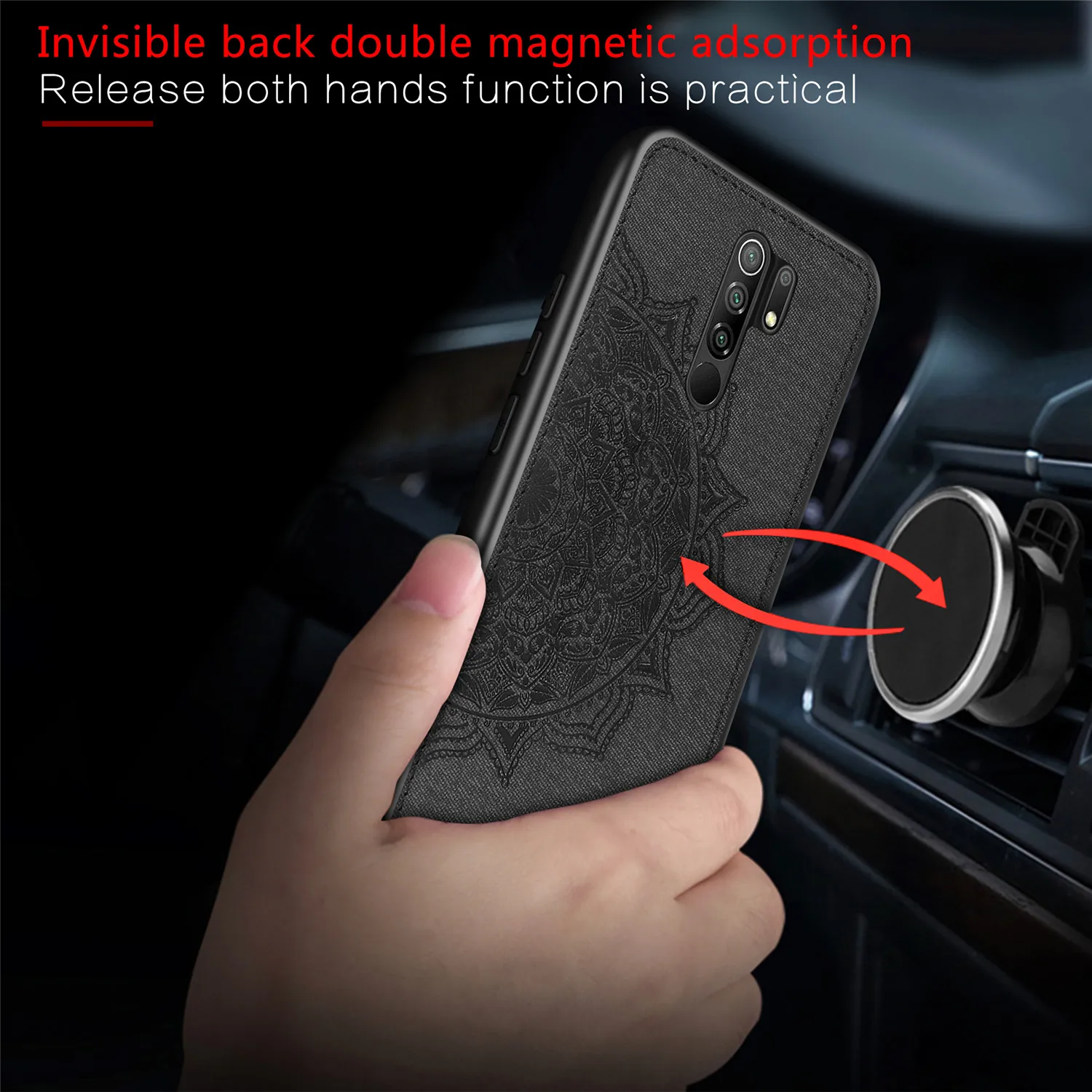 

For Xiaomi Redmi 9 Case Cover Redmi 9A 9C Note 9 Pro 9S Luxury TPU Bumper Frame Cloth Hard Phone Back Cover Case Redmi 8 9 Pro