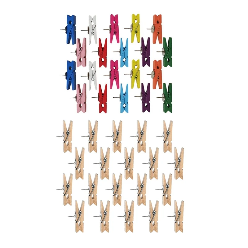 Штифты с деревянными зажимами штифты Tacks Thumbtacks креативные бумажные зажимы