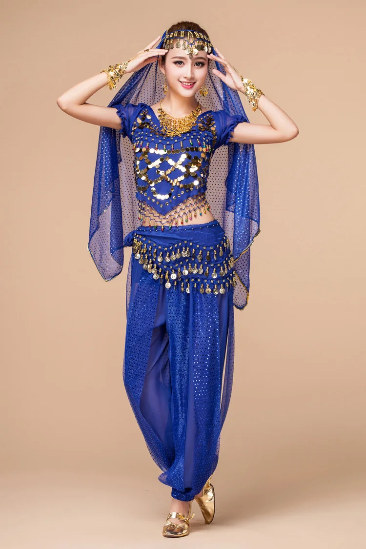 4 шт./компл. женские костюмы для танца живота женское платье костюм взрослых