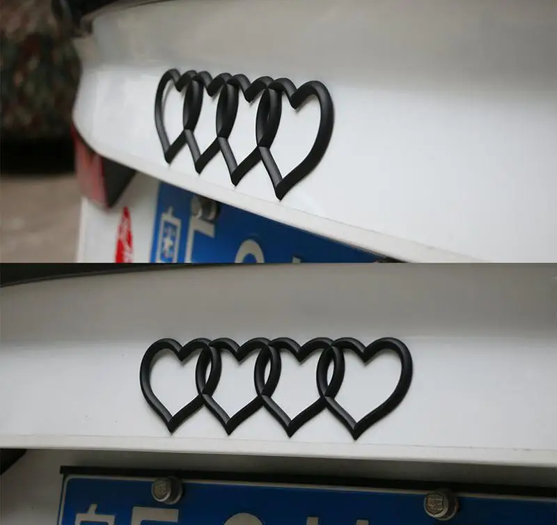 Логотип HiMISS Love Heart задний значок на багажник наклейка замену Audi|Экономия топлива|