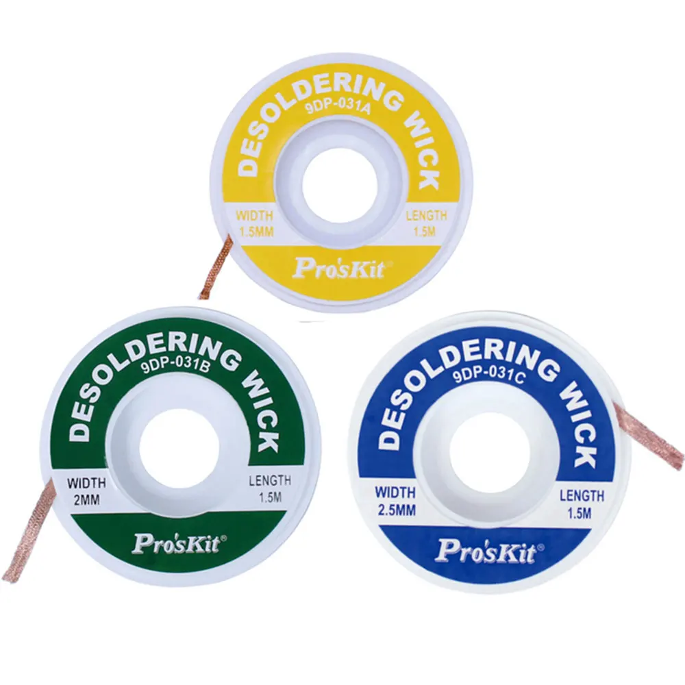 Desoldering Braid Solder Remover Wick Core Wire Proskit Lead Cord Flux BGA Welding Repair Hand Tool Accessories | Инструменты