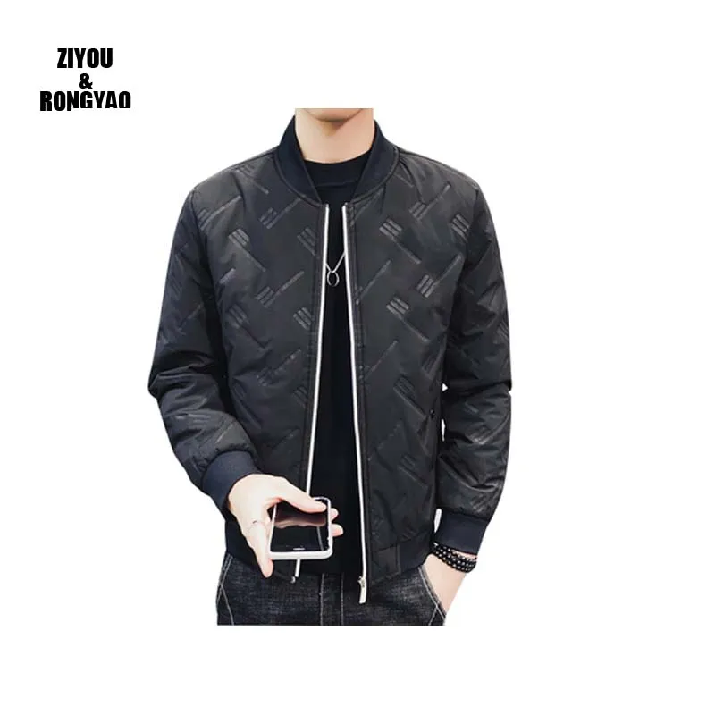 Мужская короткая куртка на хлопковой подкладке толстая зимняя теплая оверсайз с