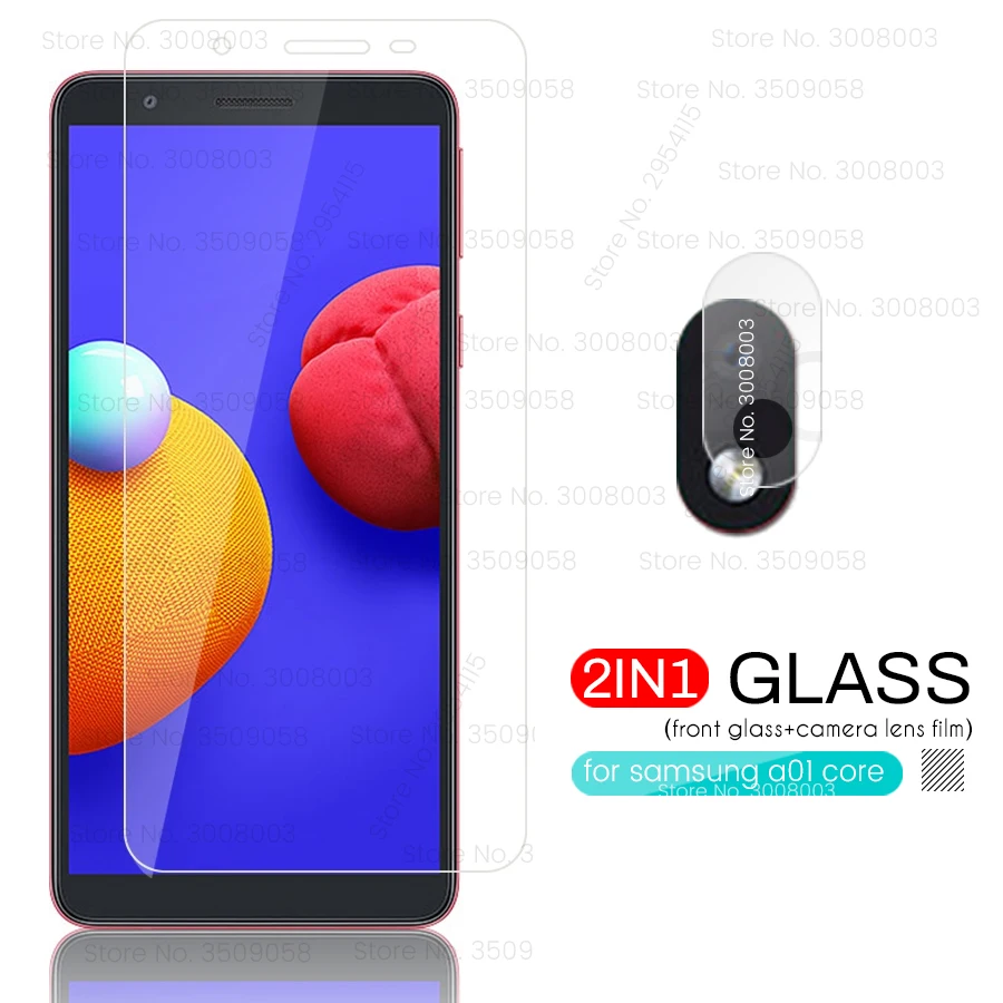 2 в 1 камера протекторы для samsung a01 core Защитное стекло galaxy a01core 2020 sm a013f a013g 5 3