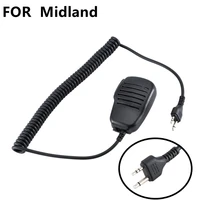 fengruitong hand microphone walkie talkie microfono in mano ptt per for midland radio g6g7 gxt550 gxt650 lxt80 drop shipping