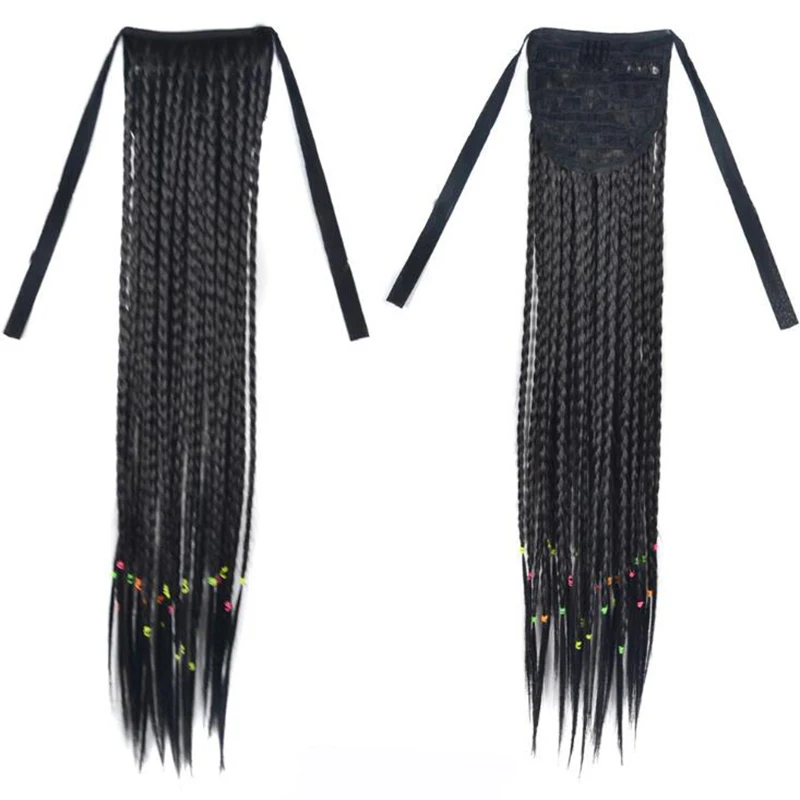 Волнистый хвостик для девушек Длинные косички хвостика аксессуары наращивания