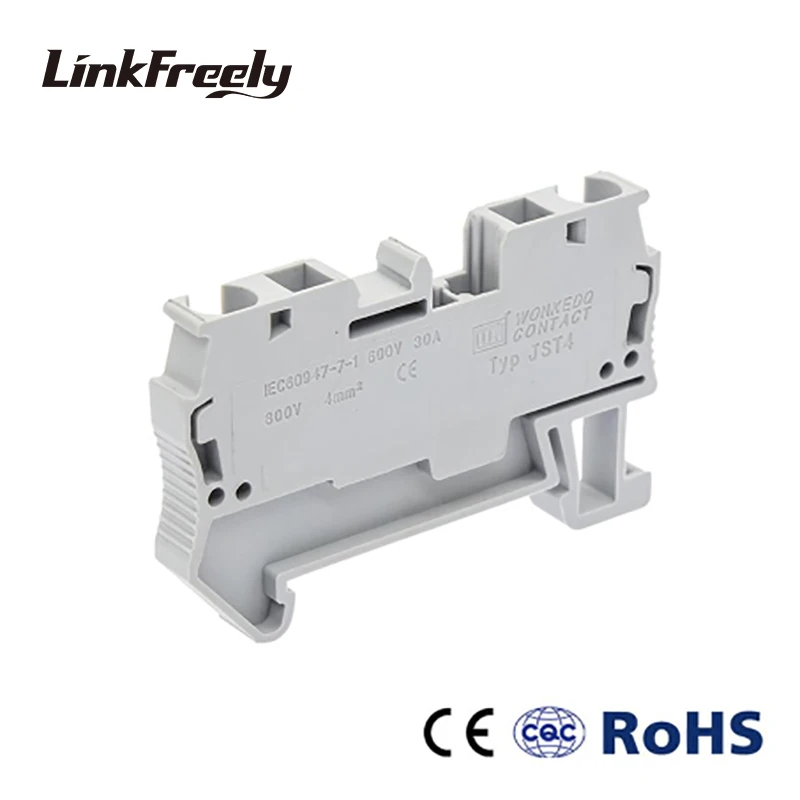 _ 20 шт. 4 мм ^ 2 штепсельная пружина типа ST-4 блок соединитель проводки Faston терминалы