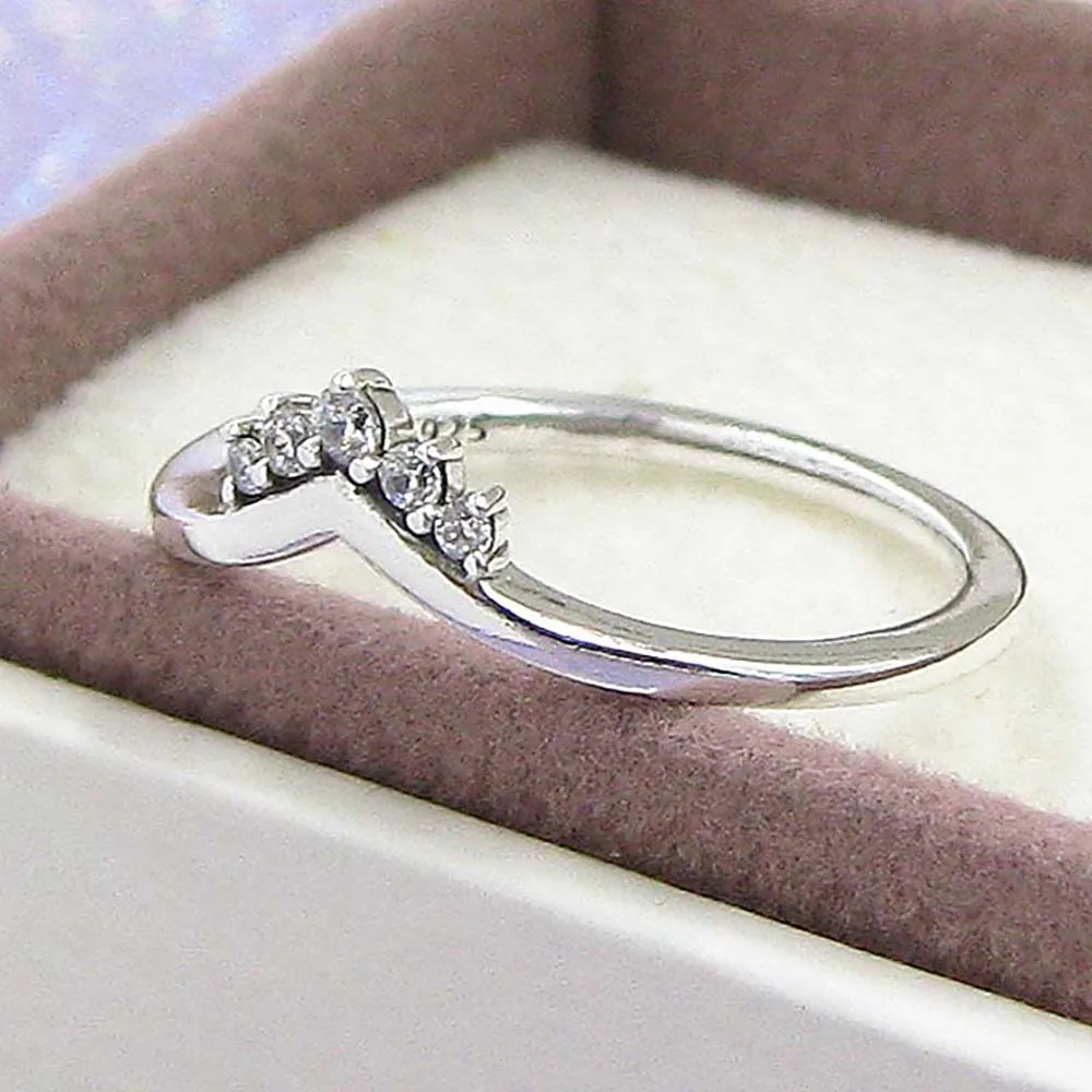 Volayer 925 пробы Серебряное кольцо тиара с подвеской в форме кольца оригинальный