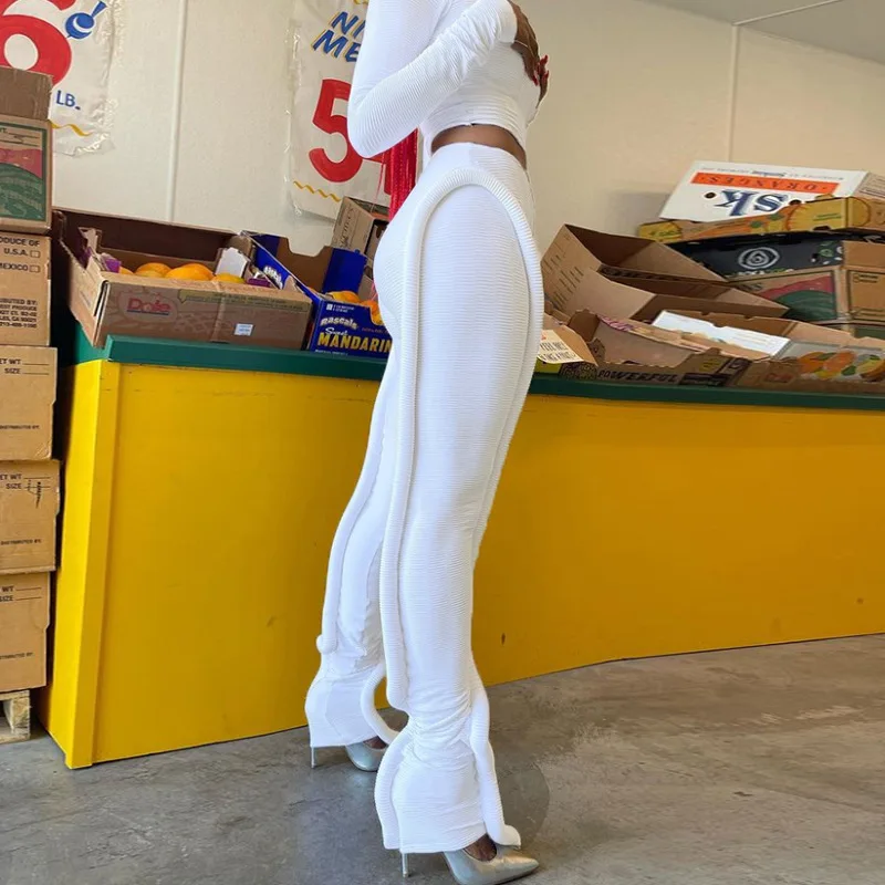 Брюки карандаш женские с эластичной завышенной талией ярко зеленые|Брюки| |