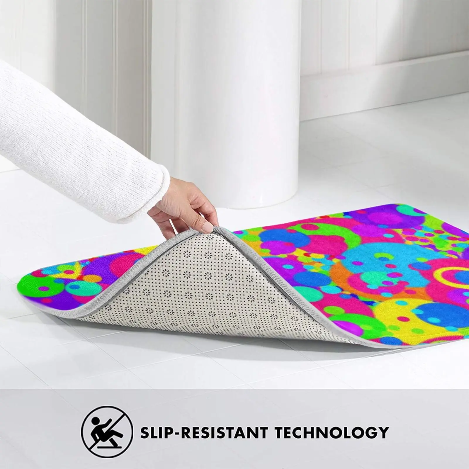 Крейзи яркие круги узор 3D товары для дома коврик ног абстрактный художественный