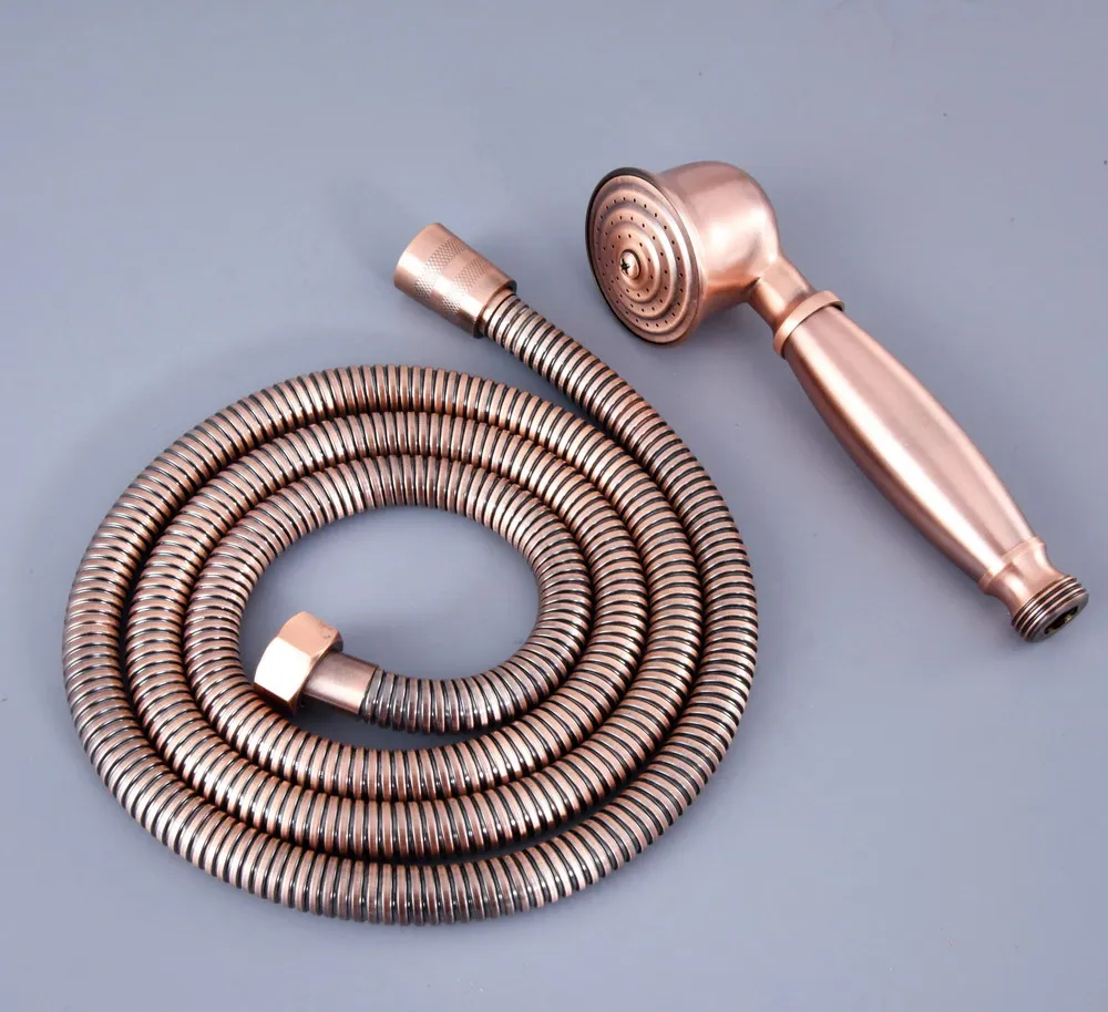 Античная красная медная латунь в форме телефона ручная Лейка для душа 1 5 м mhh127 |