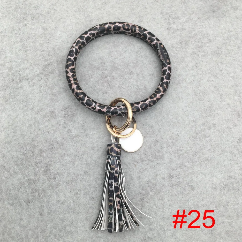 style25 Женский брелок для девочек, браслет, круглая капля, масло, кисточка, кулон, браслет и браслет, брелок, ремешок на запястье, 32 цвета - Цвет: style25