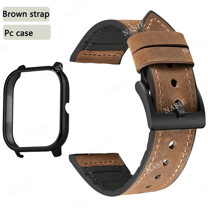 

Leather Wrist Strap For Amazfit Bip / GTS Case + Watch Strap Leather Bracelet For Huami Amazfit Bip Lite S U GTS 2 Strap Band