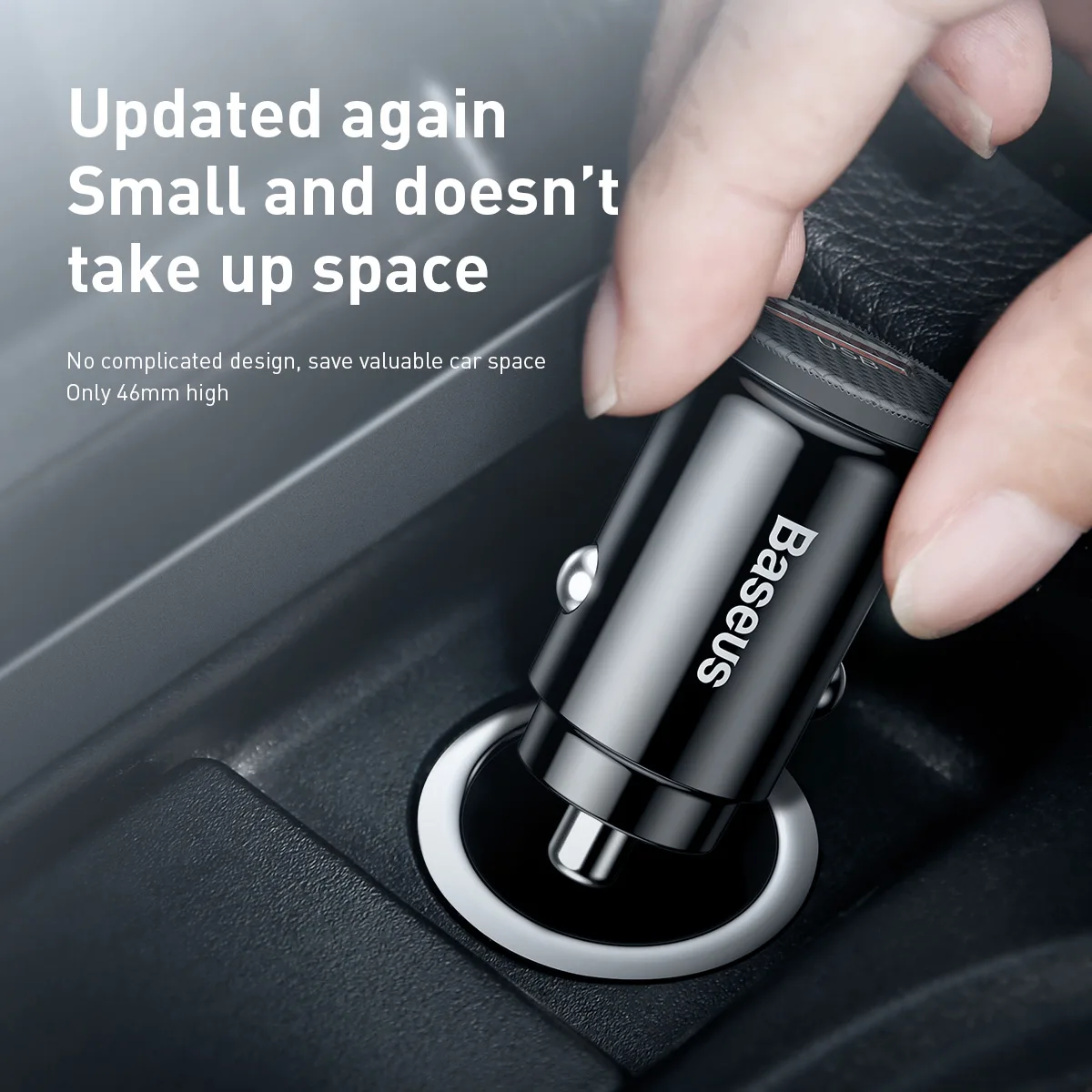Автомобильное зарядное устройство Baseus Mini USB быстрая зарядка 3 0 автомобильное для