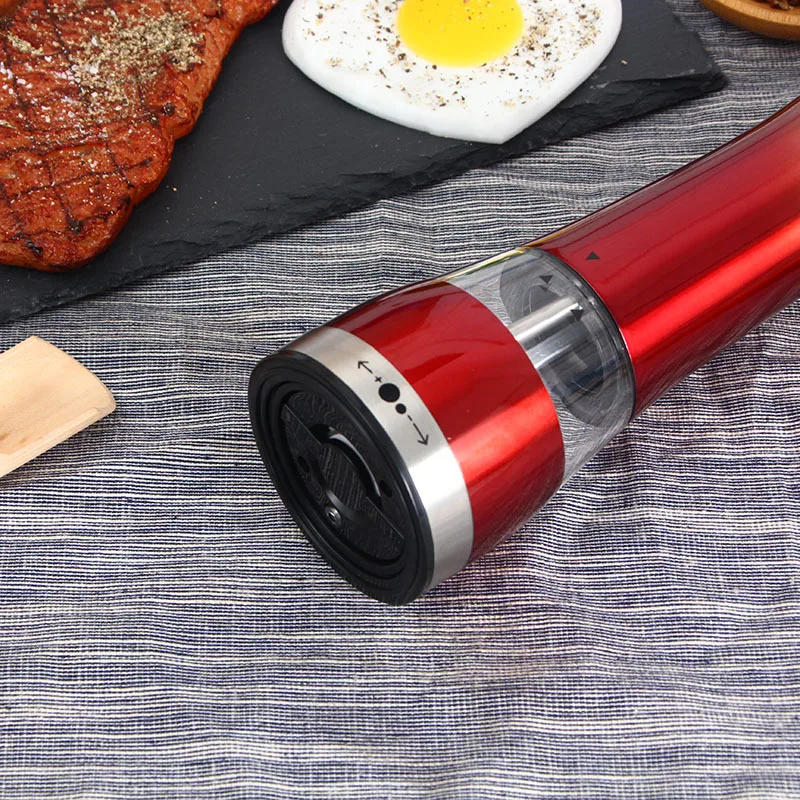

new stainless steel pepper mill kitchen supplies seasoning bottle spices quickly grind Electric pepper grinder