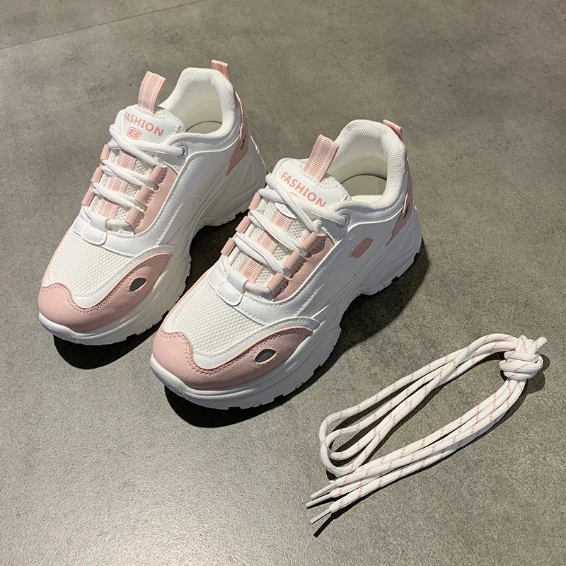 

Daddy shoes women 2021 spring new breathable student women's sports shoes heighten women's fashion shoes Korean version