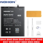 Аккумулятор NOHON BN4A BN41 BN43 BM47 BM46 BM45 для Xiaomi Redmi Note 7 5 4 4X 3 2 Pro 3 3S 3X 4 Pro 5 Plus 6 6A, сменная батарея