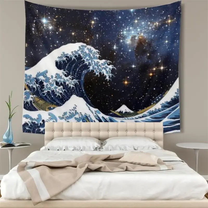 Япония канагава волны печатных гобелен настенный Декор для дома деко Гостиная