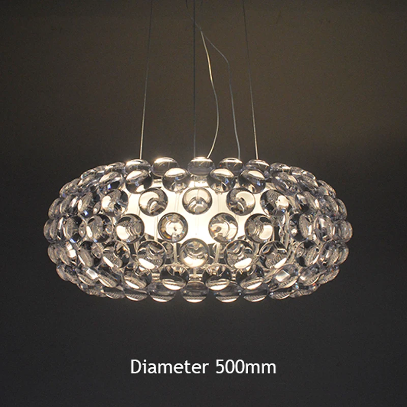 Foscarini-luces colgantes de acrílico para comedor, lámpara colgante dorada transparente para decoración del hogar, cocina, iluminación interior, moderno, RS7