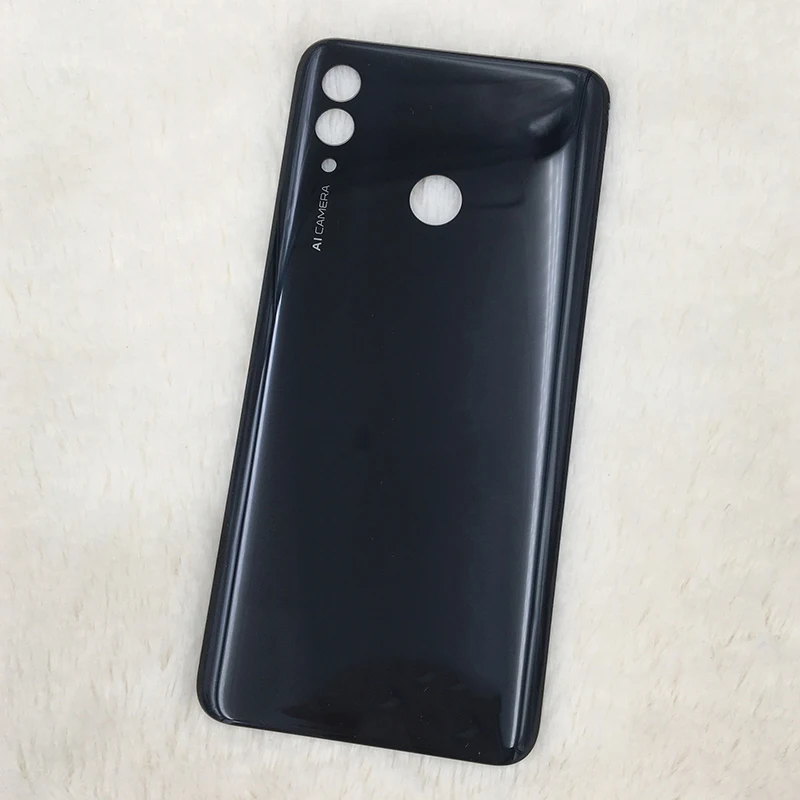 Black Для huawei honor 10 lite POT-LX3 L23 LX1 L21 LX2 задняя крышка батарейного отсека Корпус Задняя стеклянная часть синий черный белый градиент синий - Цвет: Black