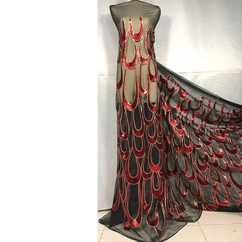 

big SEQUINES FASHION high quality african french lace fabric pink color stones tulle net lace wedding party material