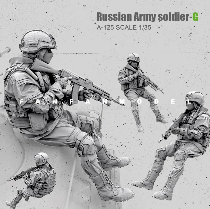 

1/35(50mm) Resin model kits figure colorless and self-assembled A-125