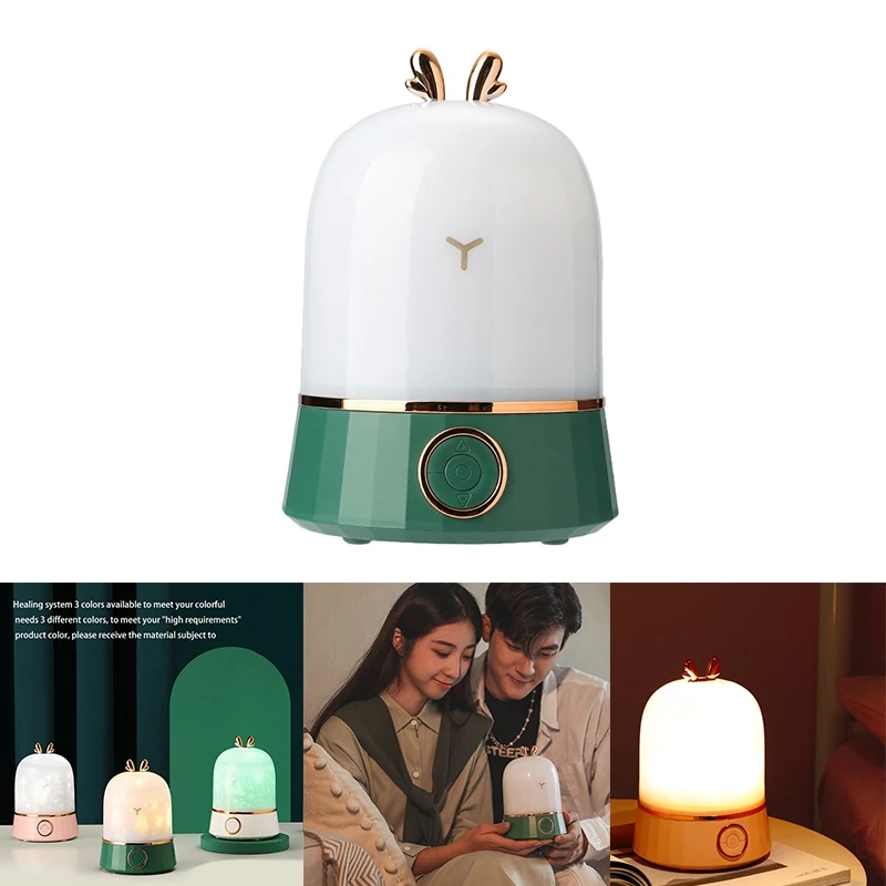 Лампа проекционная, вращающаяся музыкальная светодиодная атмосферсветильник, прикроватный ночник для спальни от AliExpress WW