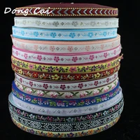 8yards 10mm wide lace fabric flower jacquard lace trim ribbon diy craft decorate clothing sewing lace accessories