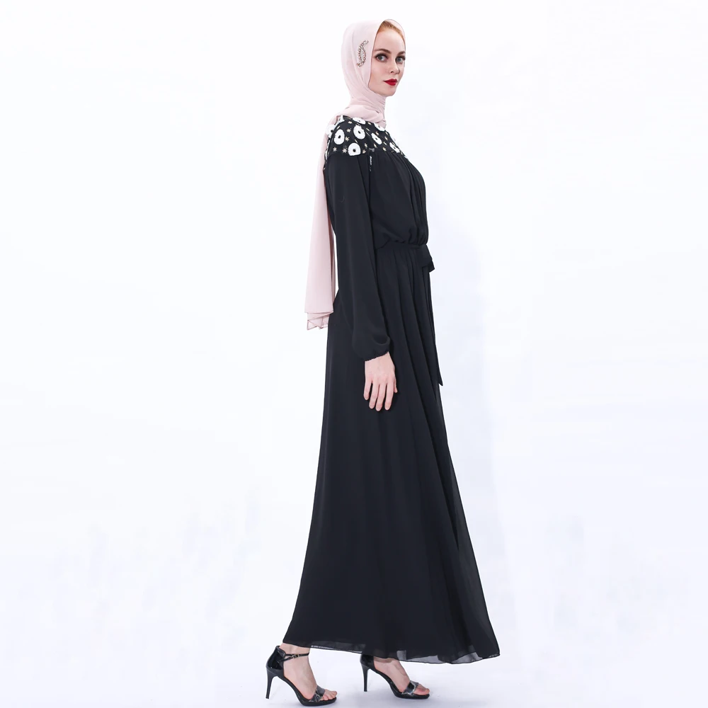 Eid Mubarek Abaya Дубай Турция хиджаб мусульманское модное платье кафтан мусульманская
