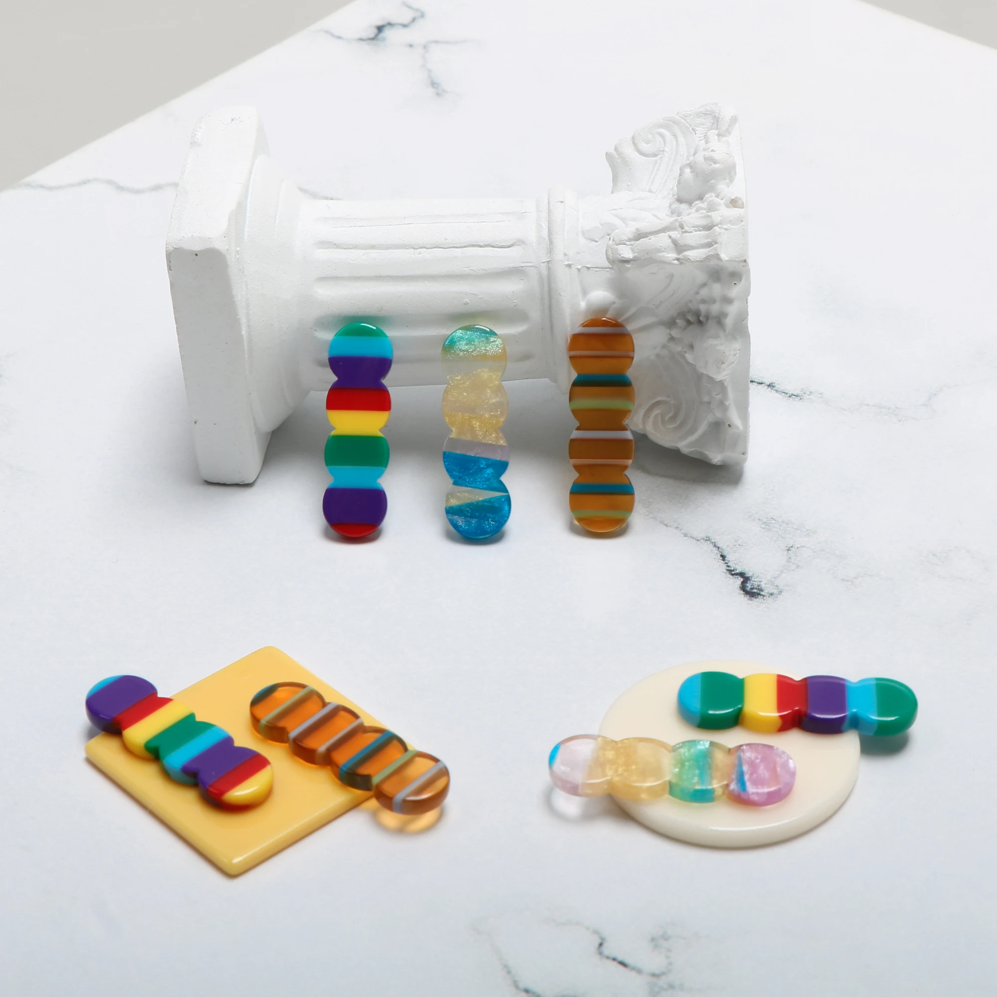 Геометрическая поп точка уксусная кислота патч DIY украшения ручной работы Ушные