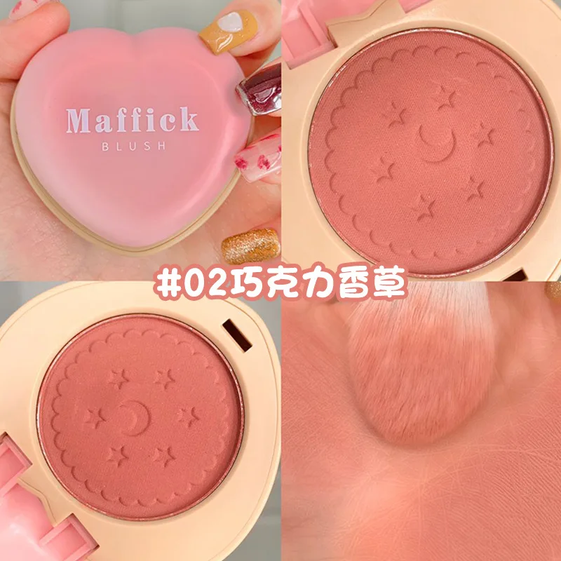 

New Biscuit Blusher Powder Rouge Makeup Cheek Blusher Powder Minerals Palettes Blusher Brush Palette Cream Natural Blush