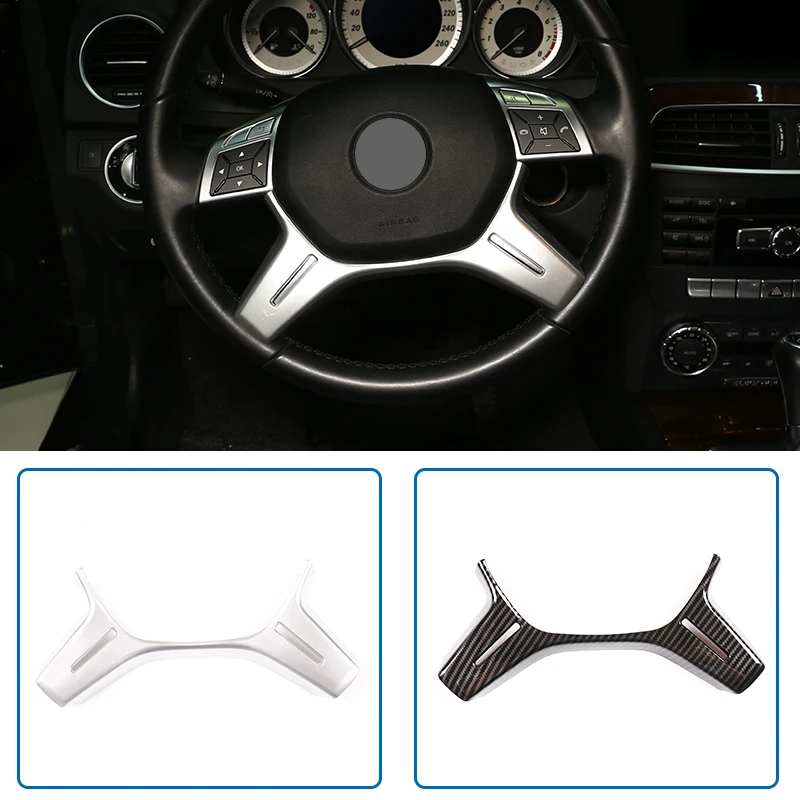 Углеродное волокно для Mercedes Benz C Class W204 C180 C200 2011 13 CarABS отделка рулевого колеса E ML GL