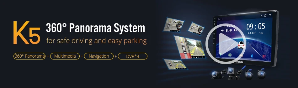 Ownice 360 Panorama 2Din Автомагнитола Восьмиядерный Android 9,0 gps Navi для Mitsubishi L200/Trion 2007-/Pajero Sport 2008