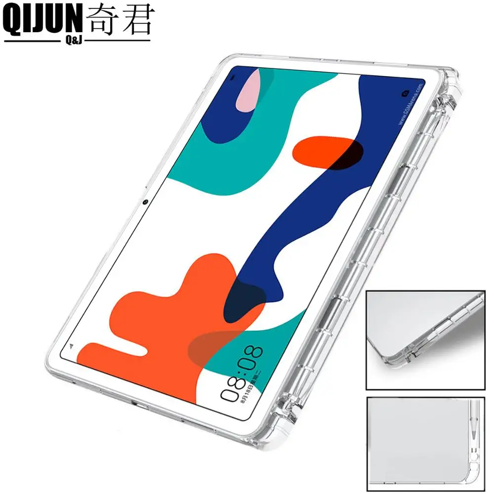 Чехол для планшета Huawei MatePad 10 4 дюйма 2020 мягкий чехол из ТПУ прозрачная защитная