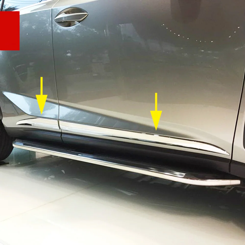ABS хромированный корпус двери боковая крышка полосы отделка Подходит для Lexus NX200t
