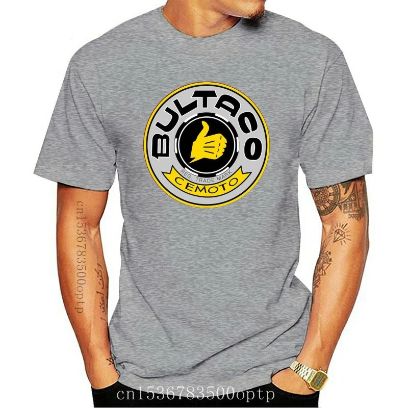 

Casual Retro Bultaco Pursang T Shirt Men Bultaco Pursang Logo T-shirt Homme Spainish Motorcycle Tee Super Motor Tee Shirt Hombre