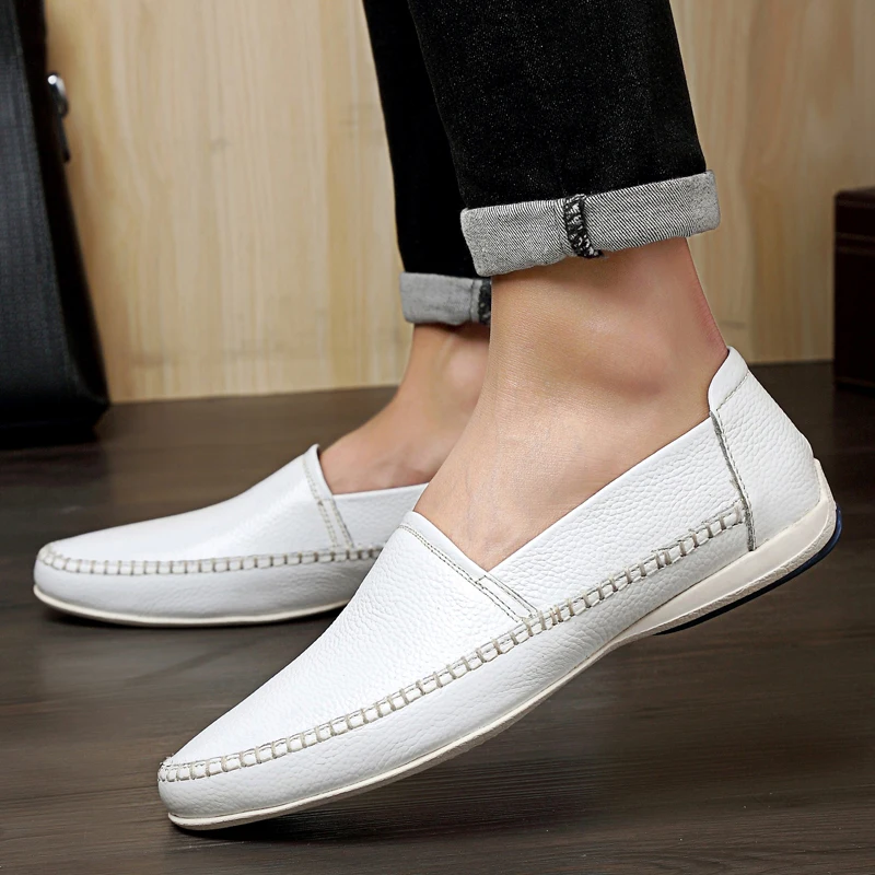 

Sapato Casual Mens Casual Shoes Slip On Men 2020 Sneaker Spring Summer For Leather White Zapatos Informales De Hombre Causal