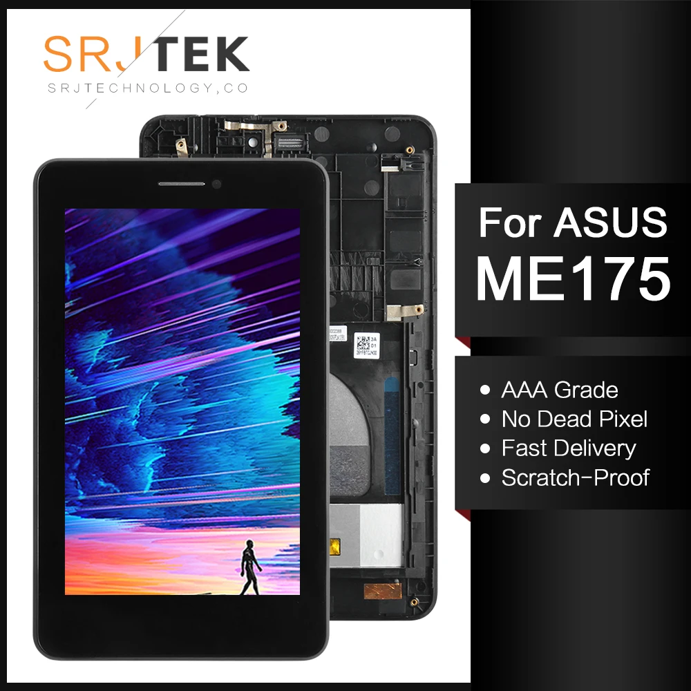 7 дюймовый дисплей для Asus Fonepad Memo ME175 ME175CG K00Z ЖК сенсорный дигитайзер стеклянный
