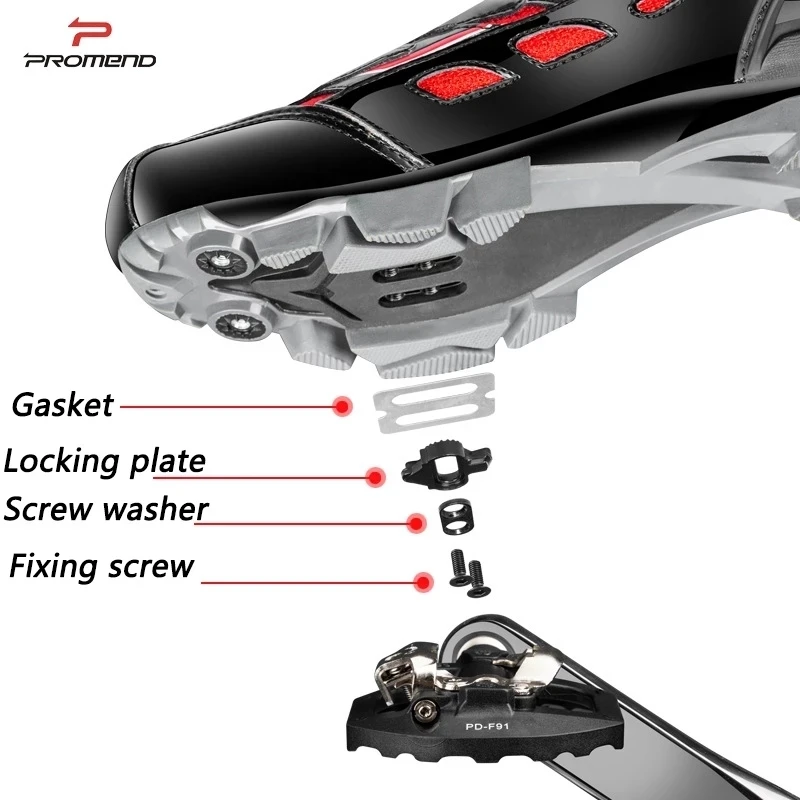Самоблокирующаяся педаль для горного велосипеда нейлон DU + 3 подшипника peilin XC без