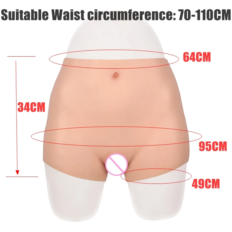 95 см Силиконовые Реалистичные трусики Вагина для трансвеститов искусственный