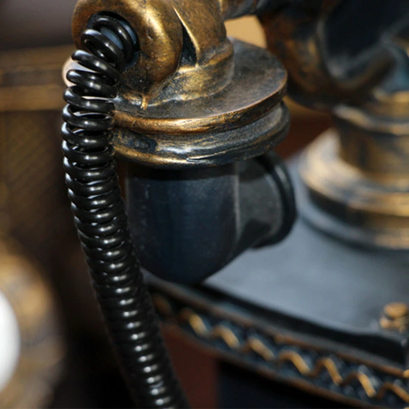 vintage resin telephone money box piggy bank home decoration accessories retro gift old phone model cabinet ornaments craft free global shipping