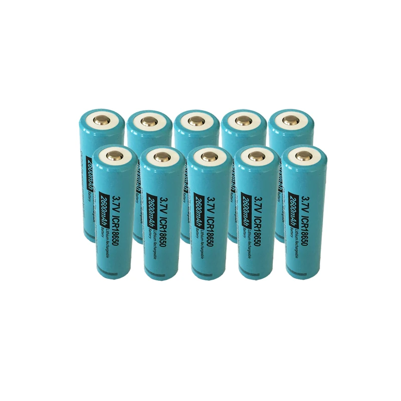 

1-20PC new ICR18650 LI-ion battery 3.7 v 2600 mah 18650 Lithium Rechargeable Battery button top For Flashlight batteries