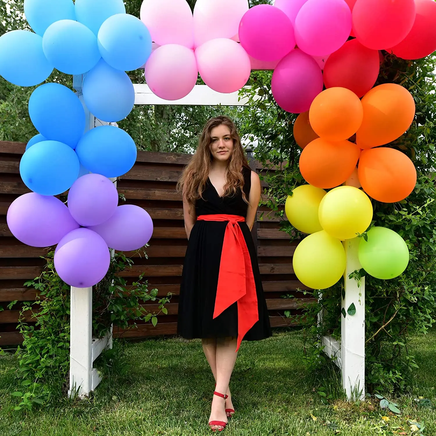 

50/100 PCS,10/12 Inch Rainbow Latex Balloons,Globos for Garland Arch Kit Deco,Bridal & Baby/ Wedding/ Birthday Party