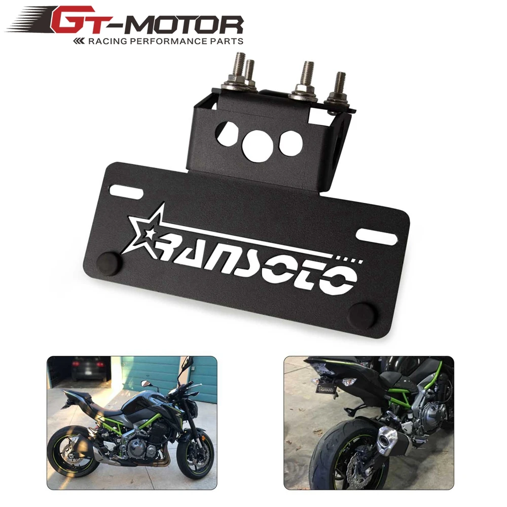 Устранитель крыла мотоцикла рамка номерного знака кронштейн держатель для KAWASAKI