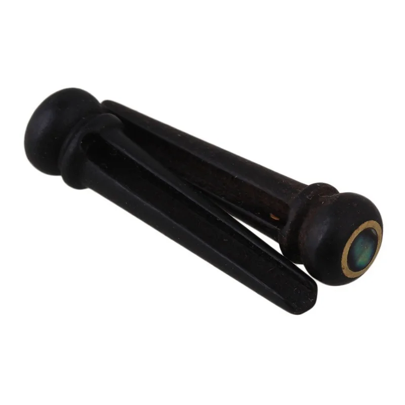 6 шт. черный эбеновый металлический корпус для гитары мост костяные булавки набор