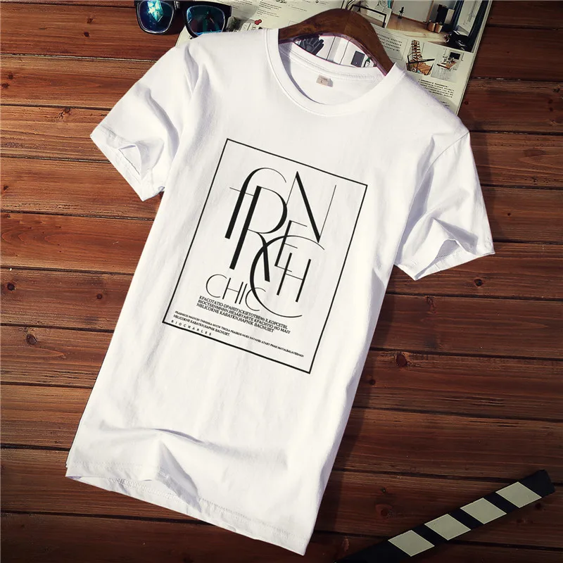 Мужская хлопковая футболка с принтом тонкая унисекс размер от M до 4Xl подходит для