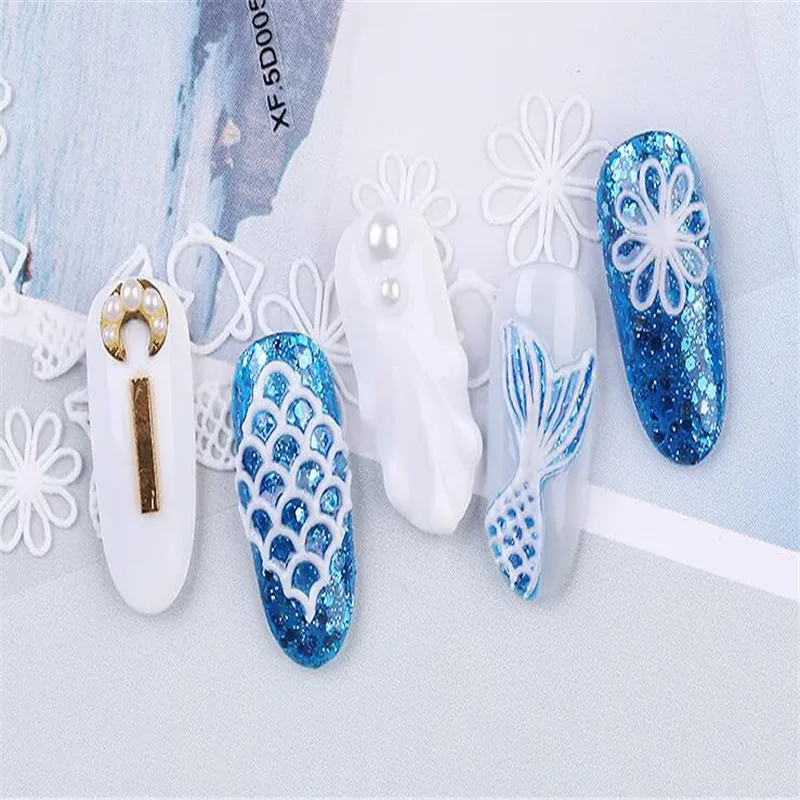 

Nail Stickers 5D Stereo Relief Flower Nail Decals Nail Stickers DIY Manicure Art Stickers Dropshipping F659