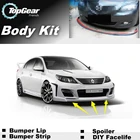 Дефлектор губ на бампер для Renault Latitude  Samsung SM5сафрановая Передняя юбка спойлера ДЛЯ вентиляторов TopGearкомплект кузоваполоса