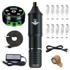 Тату-машинка профессиональная, тату-машинка, ротационная ручка, набор игл для перманентного макияжа, тату-машинка для бровей и тела